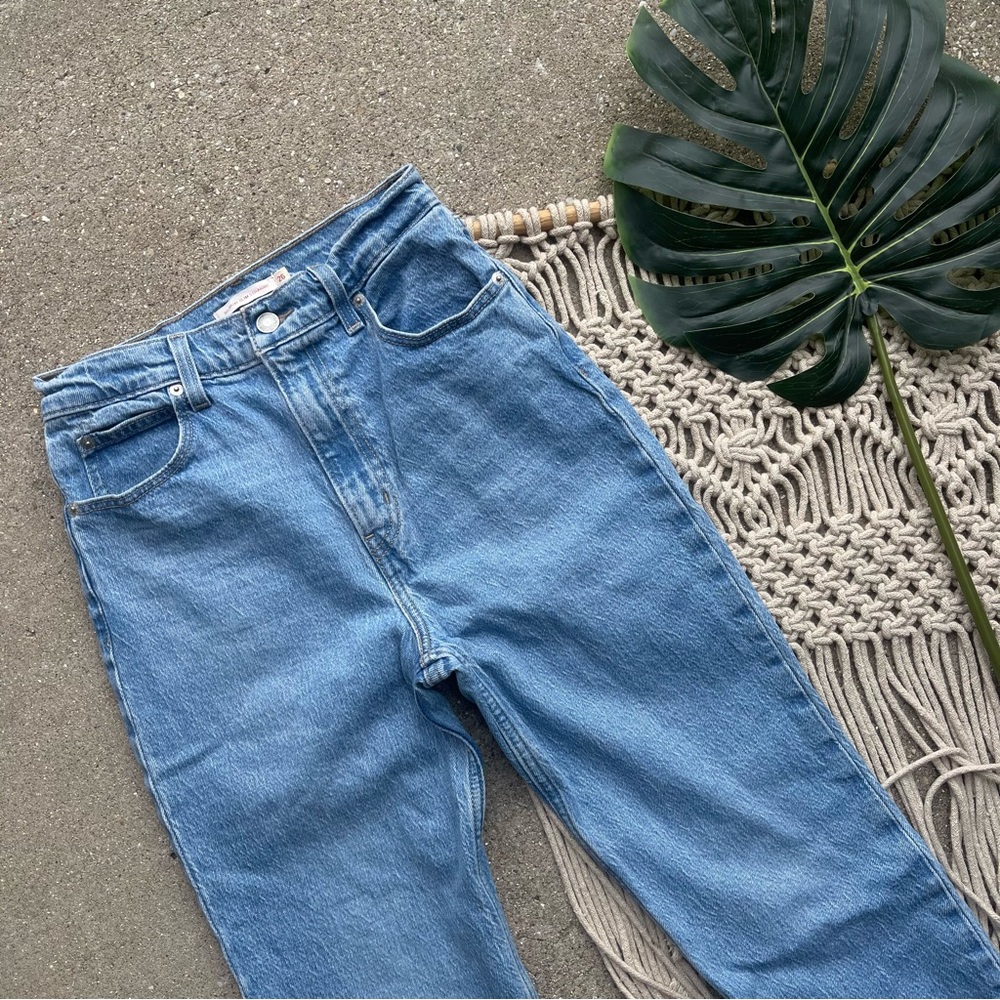 Levi’s Premium High Rise Slim Straight Jeans Size 26 - Picture 3 of 7